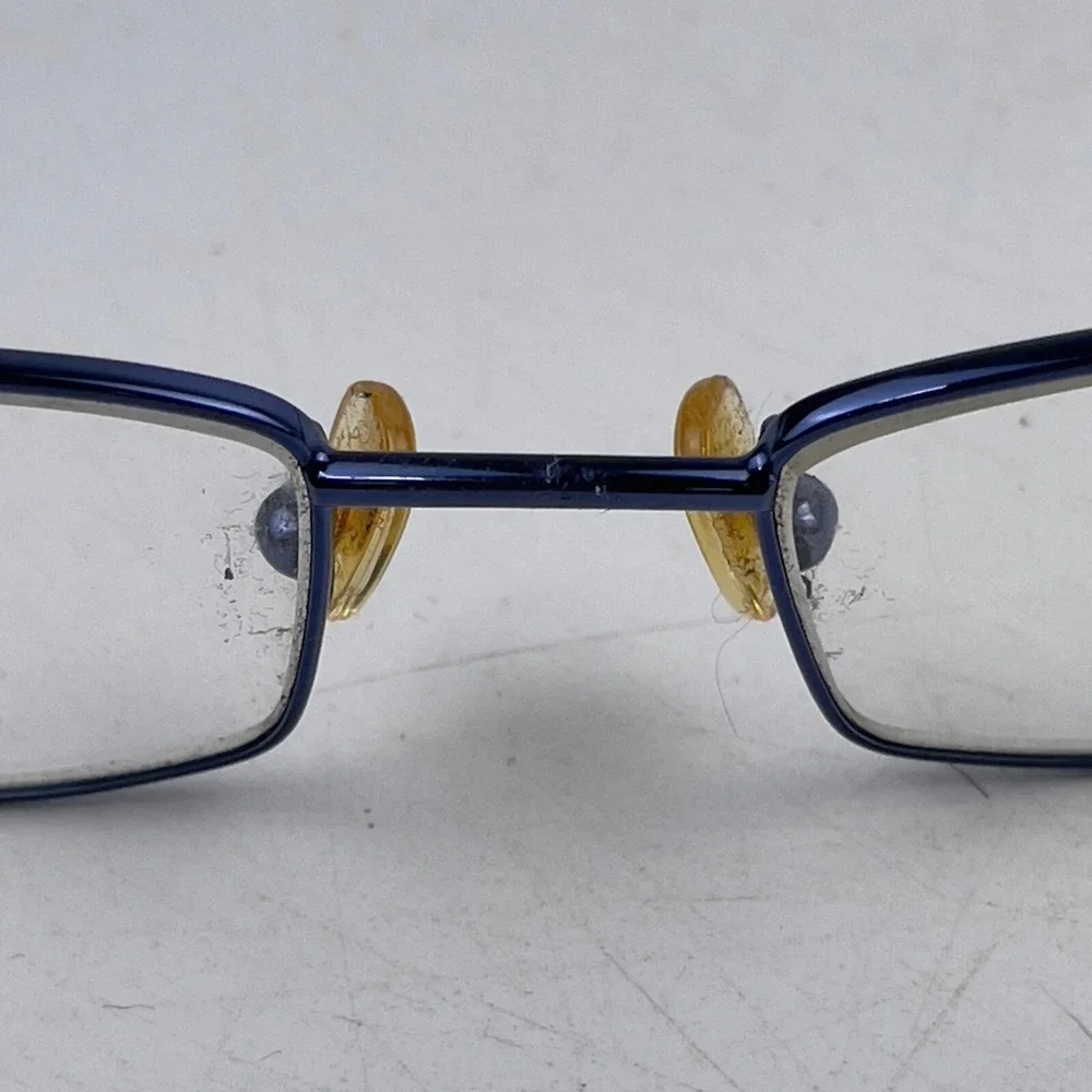 Robert Mitchel RMJ 605 Men's Eyeglasses Frame Blue Metal Rectangular 46-17-125mm